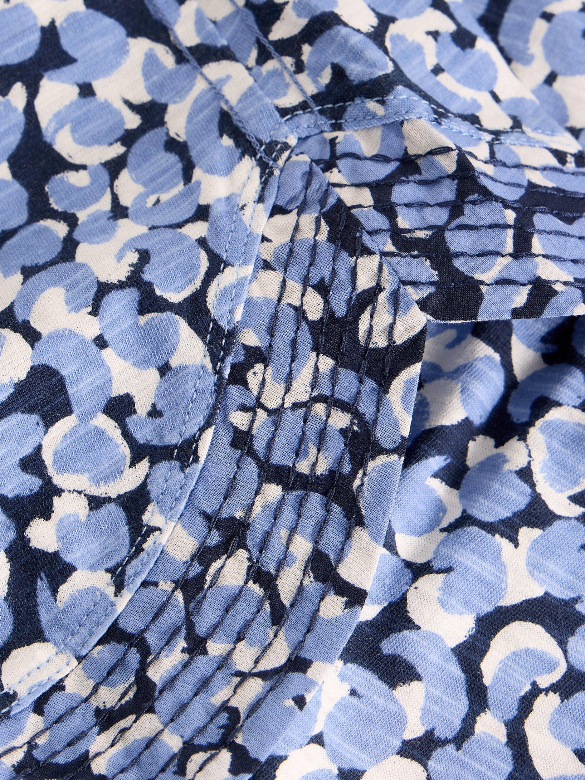 Product image 6 of 6, which shows White Stuff Weaver Abstract T-Shirt, Blue, 6