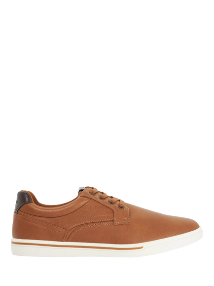 Dune London Tommus Lace Up Trainers, Tan