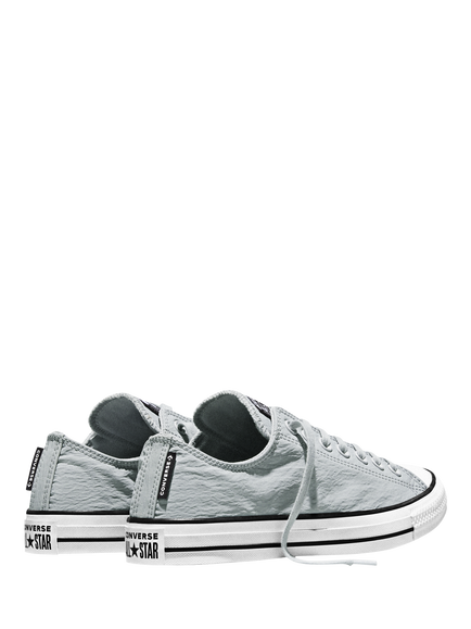 Converse Chuck Taylor All Stars Crinkle Nylon Trainers, Grey - view 2, Grey