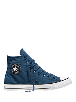 Converse Chuck Taylor All Stars Crinkle Nylon Hi-Top Trainers, Navy, Navy