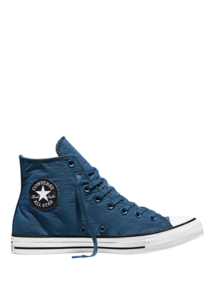 Converse Chuck Taylor All Stars Crinkle Nylon Hi-Top Trainers, Navy, Navy