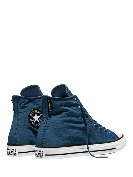 Converse Chuck Taylor All Stars Crinkle Nylon Hi-Top Trainers, Navy - view 2, Navy