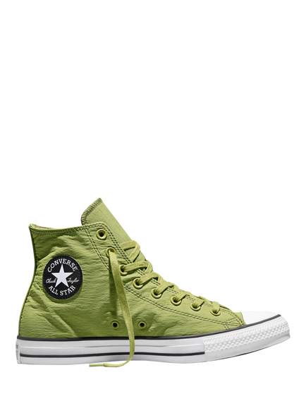 Converse Chuck Taylor All Star Crinkly Nylon Hi-Top Trainers, In The Weeds, In The Weeds