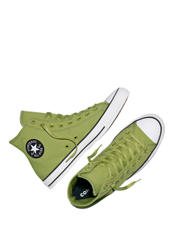 Converse Chuck Taylor All Star Crinkly Nylon Hi-Top Trainers, In The Weeds - view 2, In The Weeds