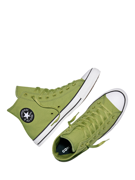 Converse Chuck Taylor All Star Crinkly Nylon Hi-Top Trainers, In The Weeds - view 2, In The Weeds