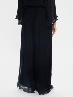Saint Tropez Nuri Plisse Wide Leg Trousers, Black - view 2, Black