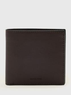 AllSaints Delph Leather Wallet, Bitter Brown, Bitter Brown