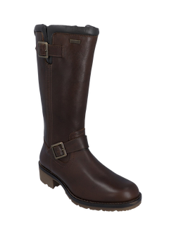 Hunter Skye Tall Leather Calf Boots - view 2, Brown
