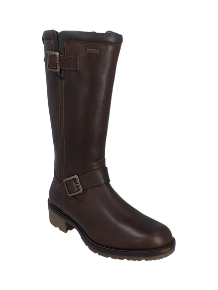 Hunter Skye Tall Leather Calf Boots - view 2, Brown