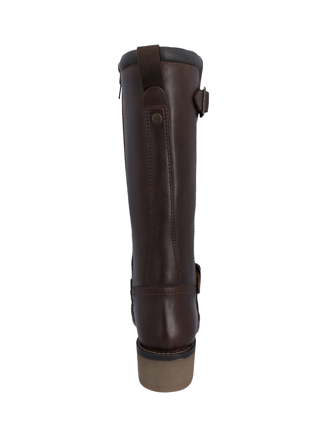Product image 3 of 4, which shows Hunter Skye Tall Leather Calf Boots, Brown, 4