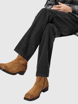 AllSaints Orla Suede Stone Wash Boots - view 2, Terracotta