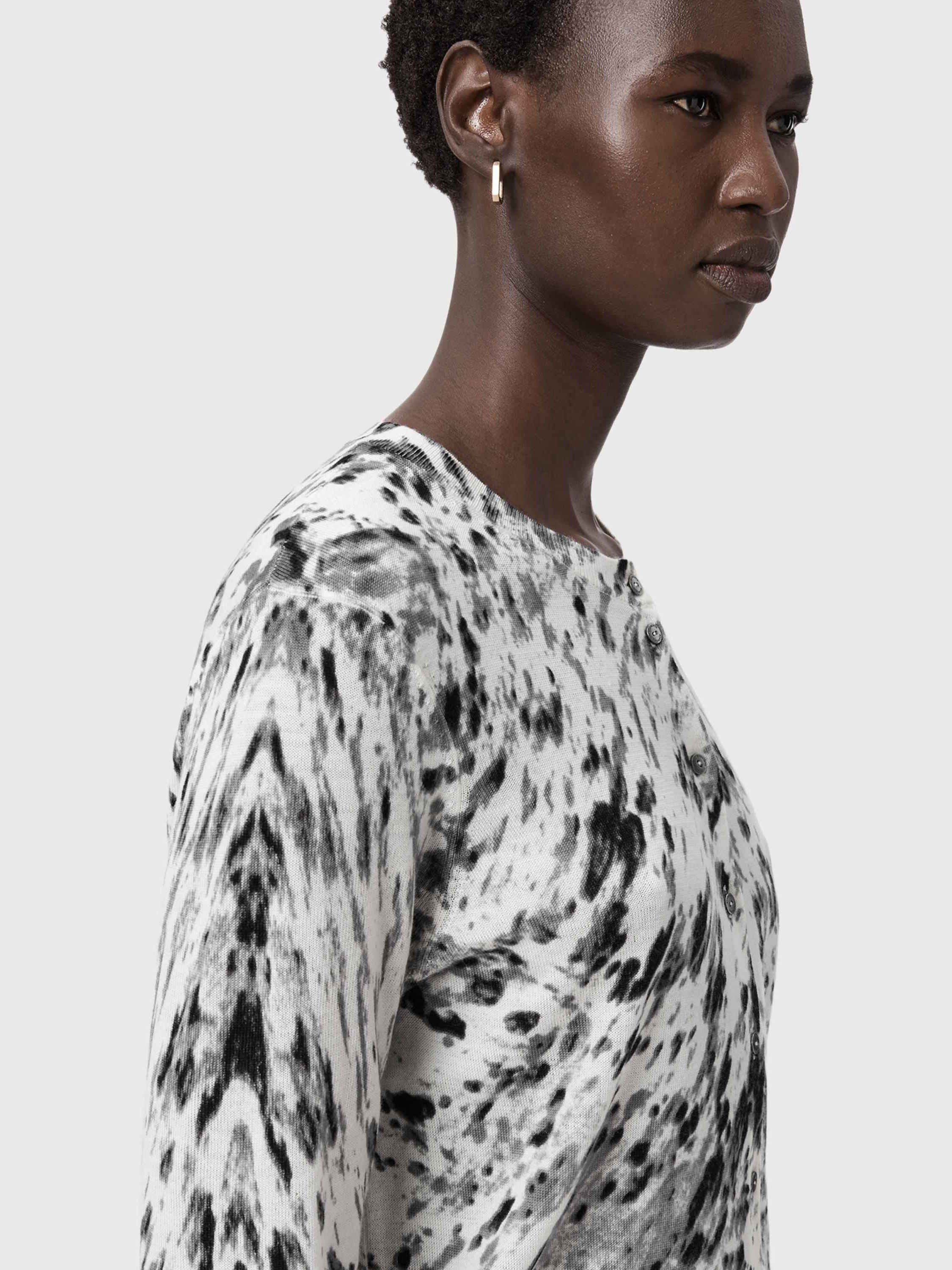 Product image 5 of 7, which shows AllSaints Anouk Cardigan, Off White, L