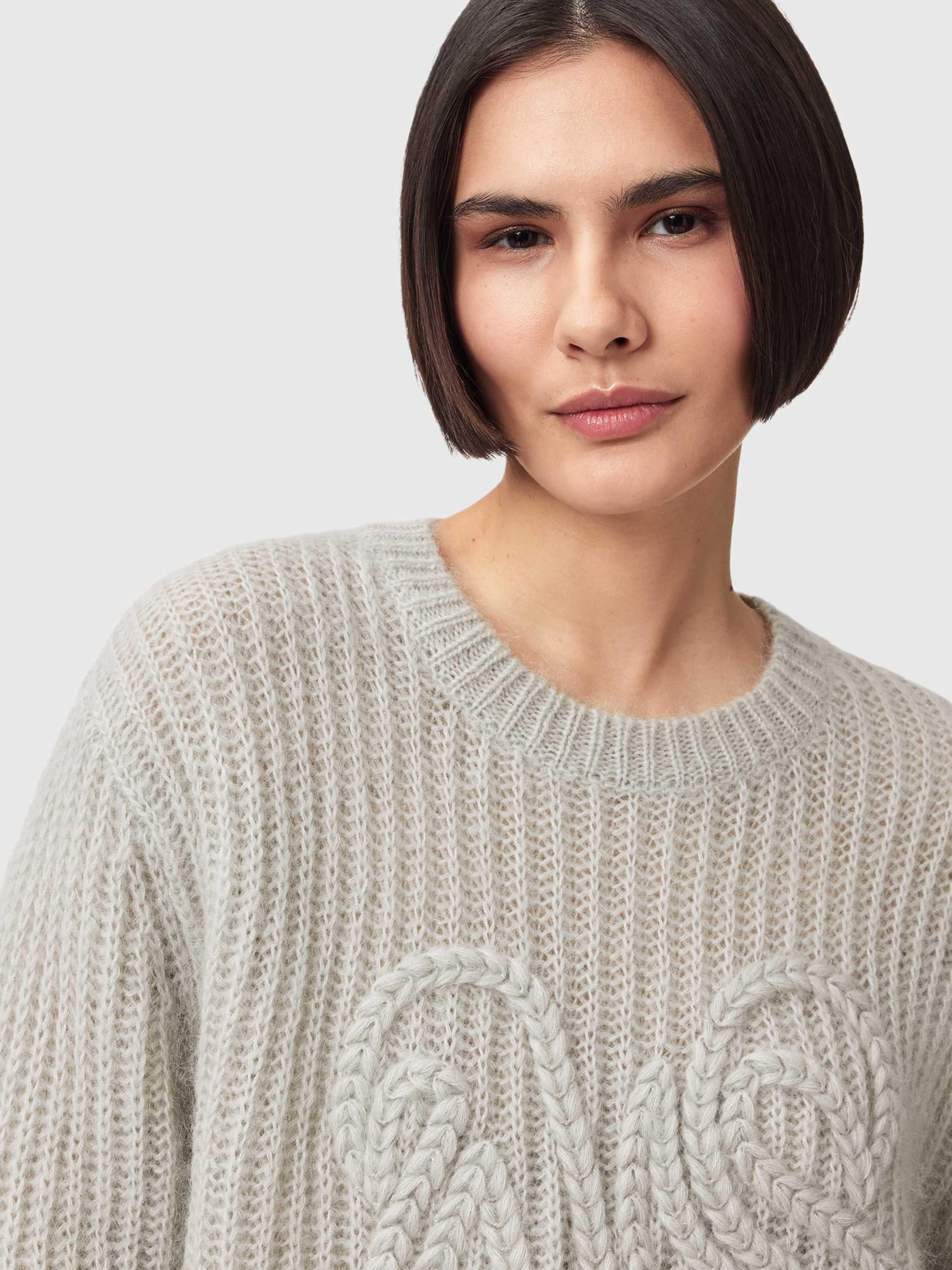 Product image 6 of 8, which shows AllSaints Chain Knit AS Jumper, Laurel Green, XS