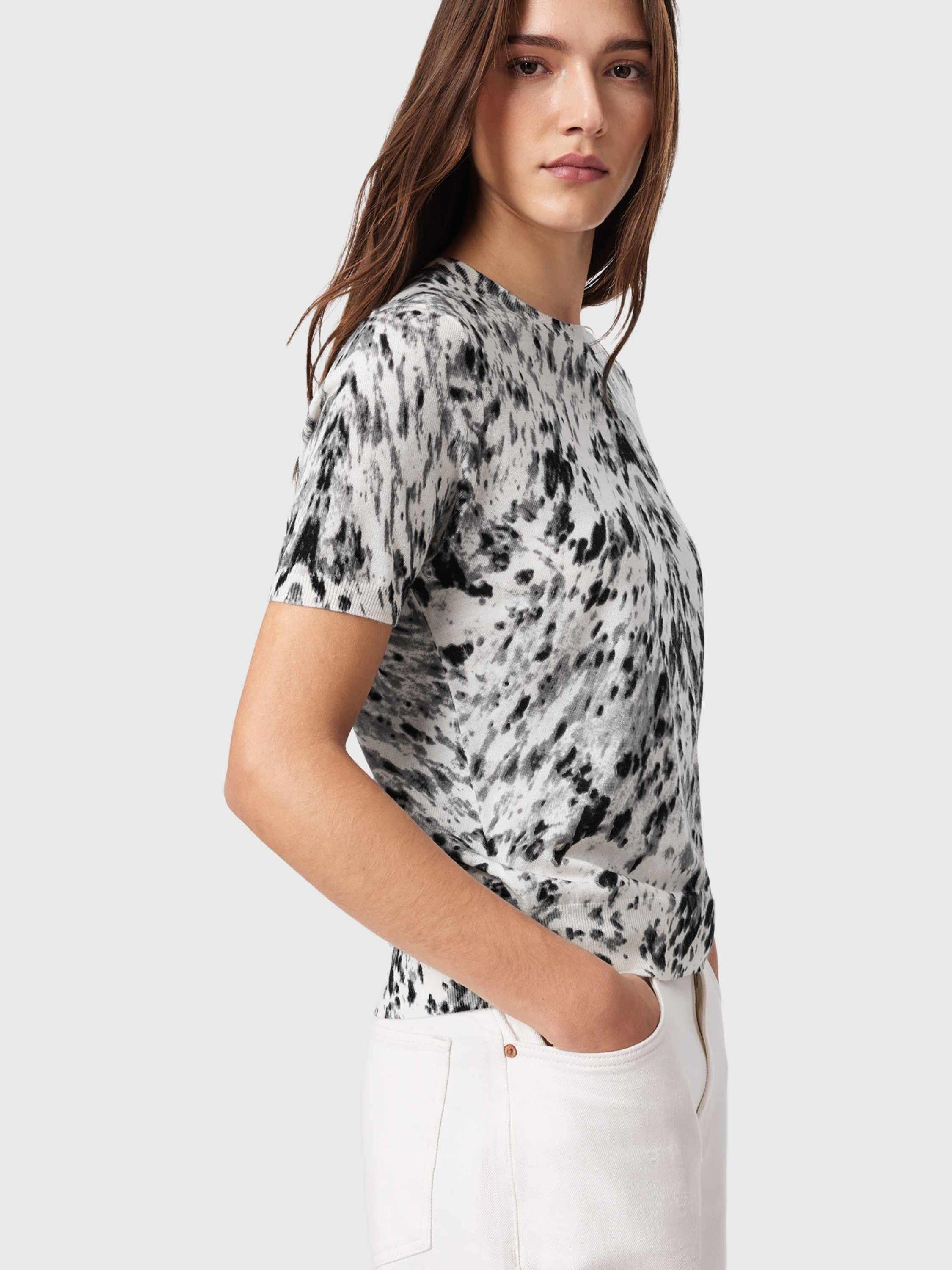 Product image 7 of 7, which shows AllSaints Anouk T-Shirt, Off White, L
