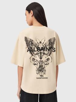 AllSaints Halis Amelie Graphic T-Shirt - view 2, Sandy White