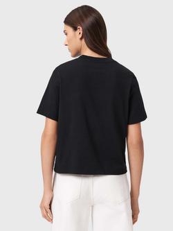 AllSaints Lisa Embossed T-Shirt, Black - view 2, Black