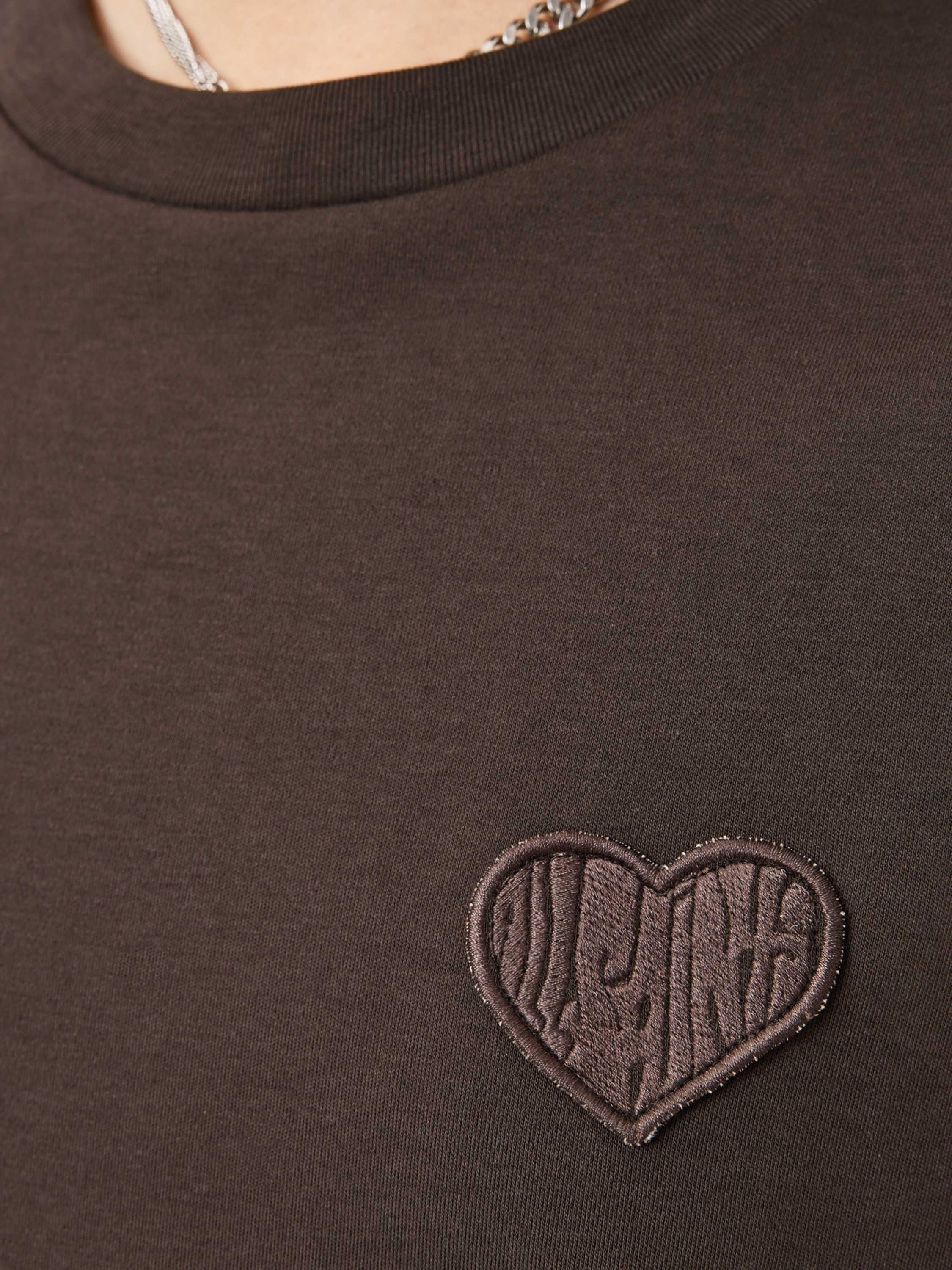 Product image 5 of 6, which shows AllSaints Lover Lisa T-Shirt, Bottle Brown, L