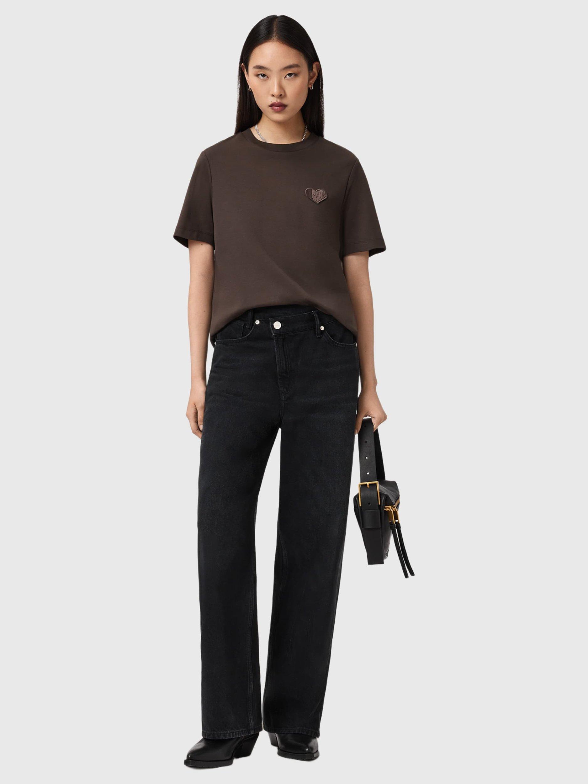 Product image 6 of 6, which shows AllSaints Lover Lisa T-Shirt, Bottle Brown, L