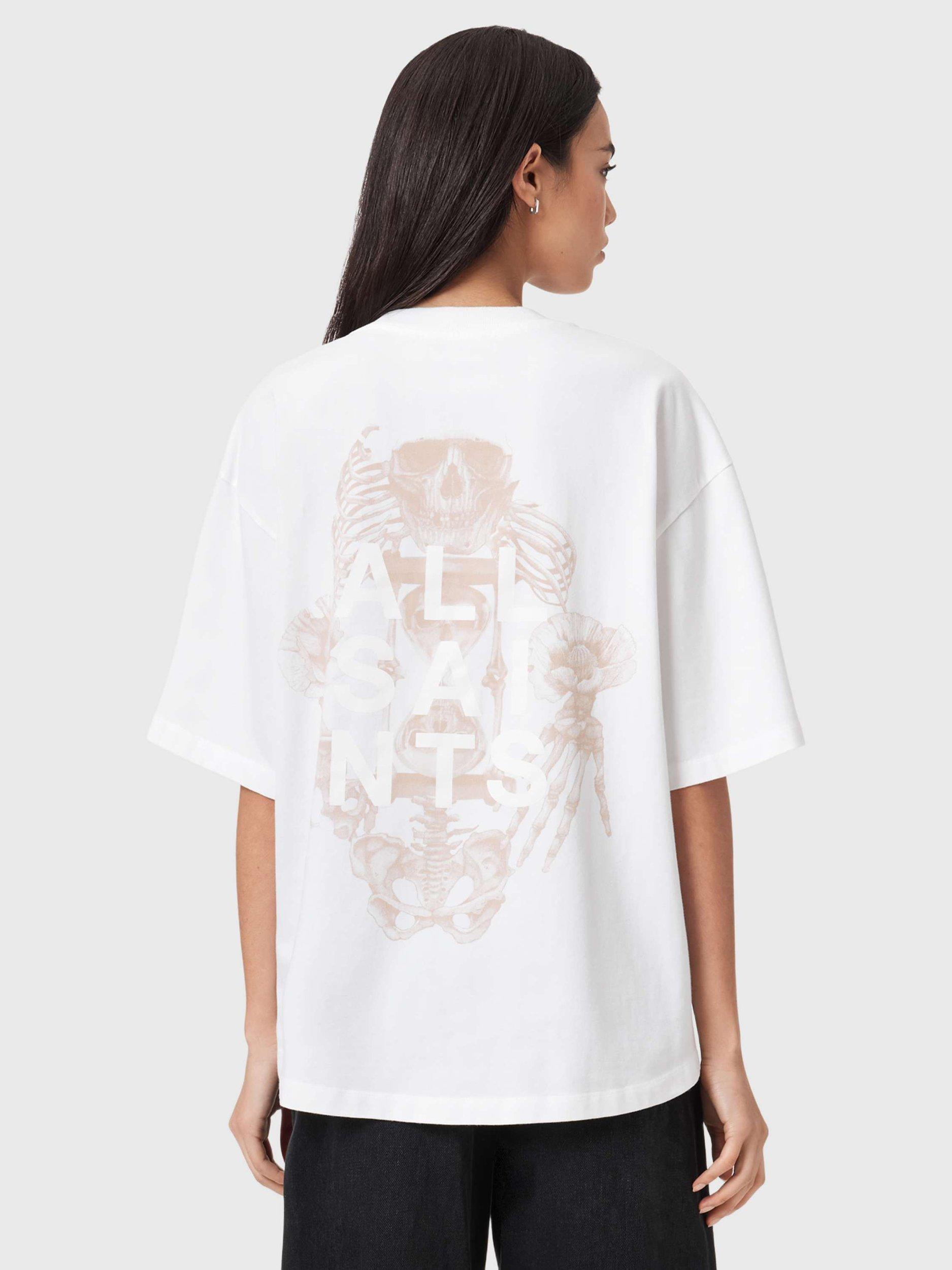 Product image 2 of 6, which shows AllSaints Tempus Amelie Top, Optic White, L