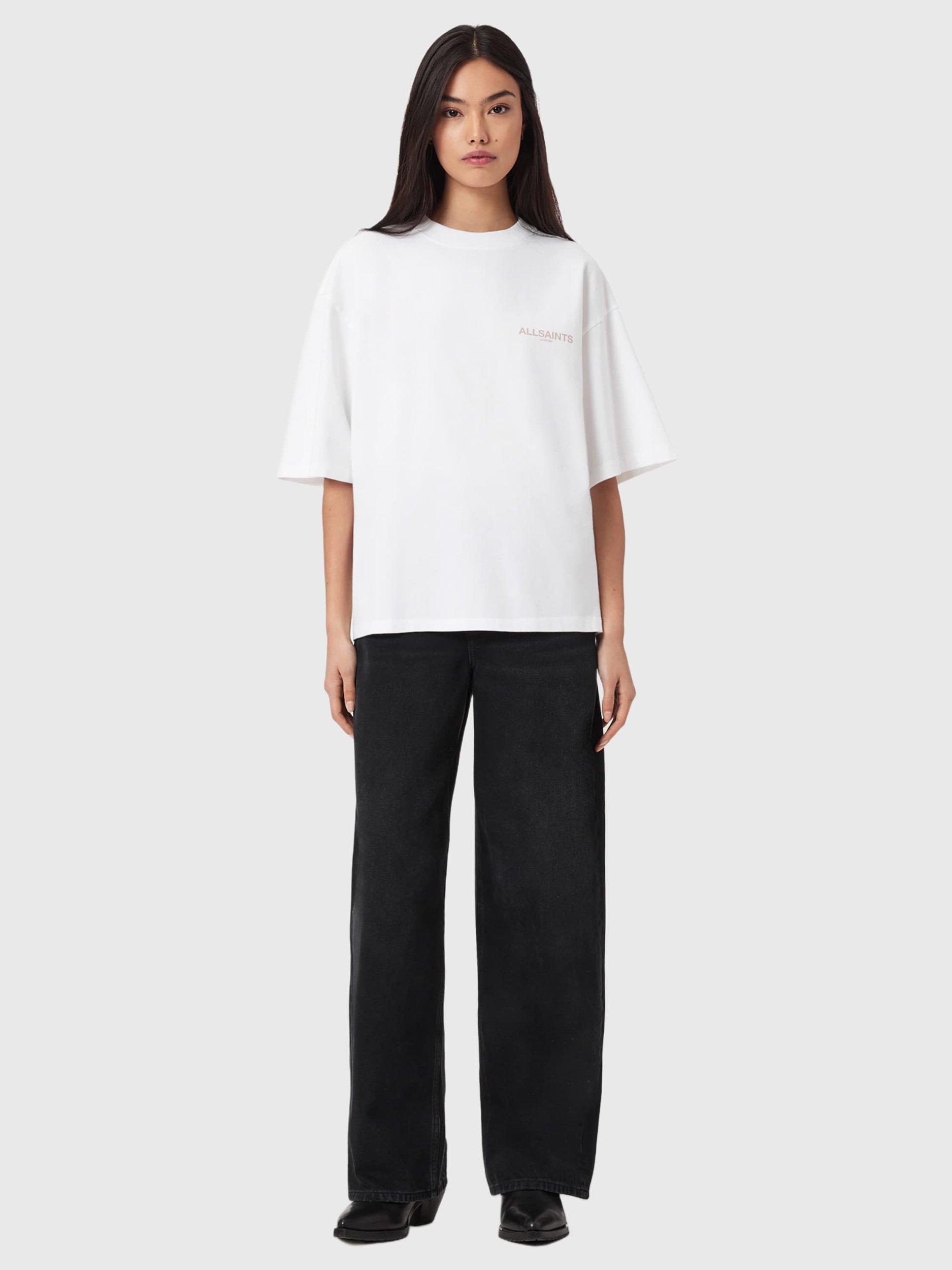 Product image 3 of 6, which shows AllSaints Tempus Amelie Top, Optic White, L