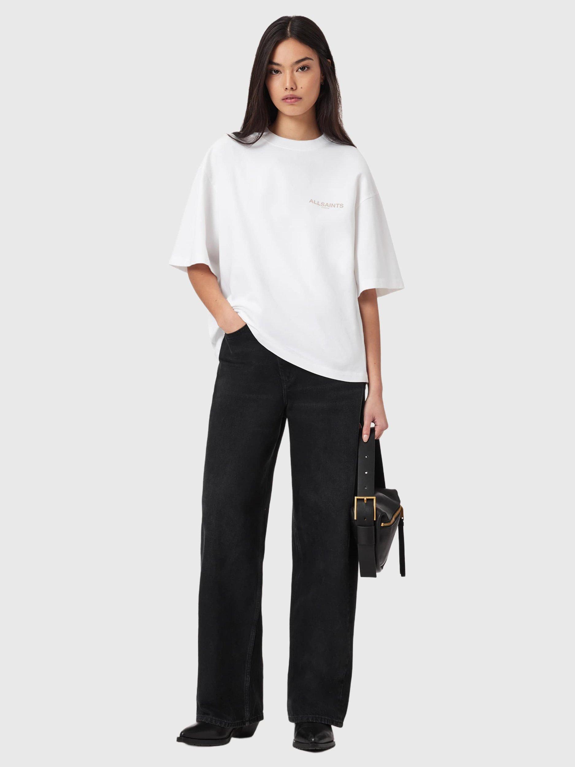 Product image 6 of 6, which shows AllSaints Tempus Amelie Top, Optic White, L