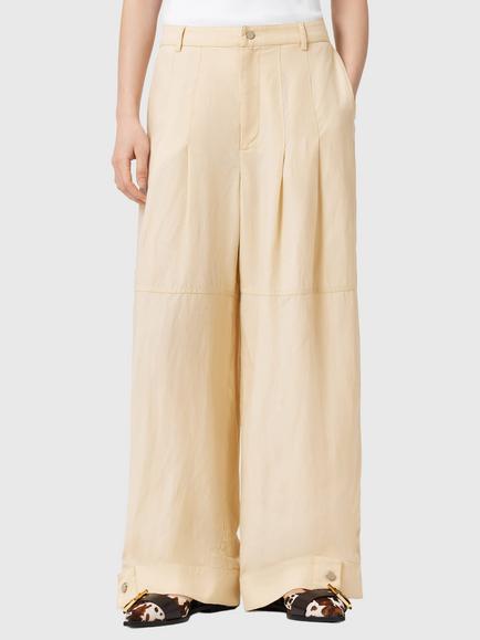 AllSaints Sherell Baggy Wide Leg Trousers, Ecru, Ecru