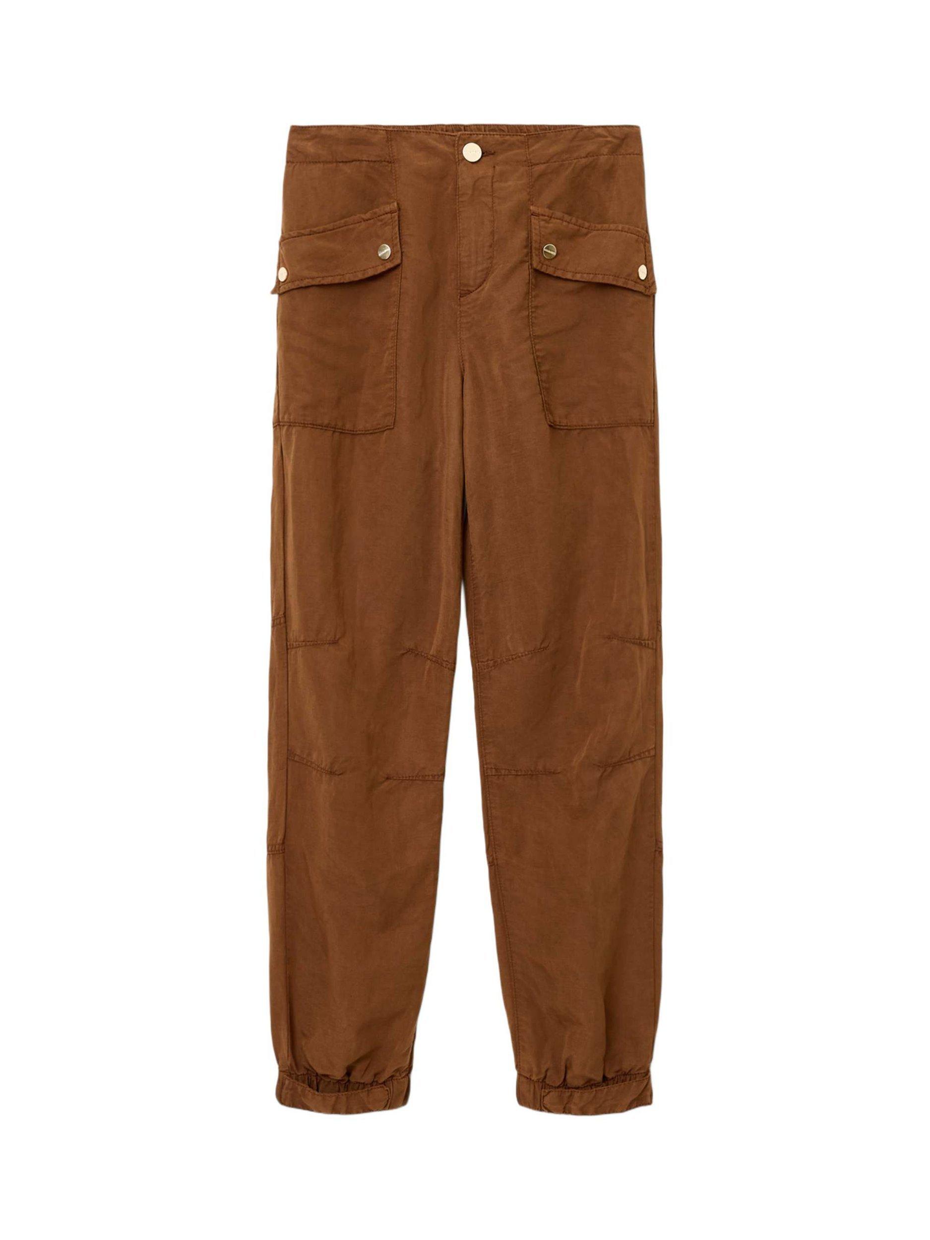Product image 4 of 6, which shows AllSaints Val Utility Trousers, Cognac Brown, 10