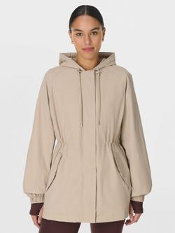 Sweaty Betty Swing Parka Coat, Duskbeige, Duskbeige