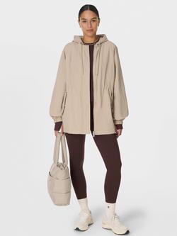 Sweaty Betty Swing Parka Coat, Duskbeige - view 2, Duskbeige