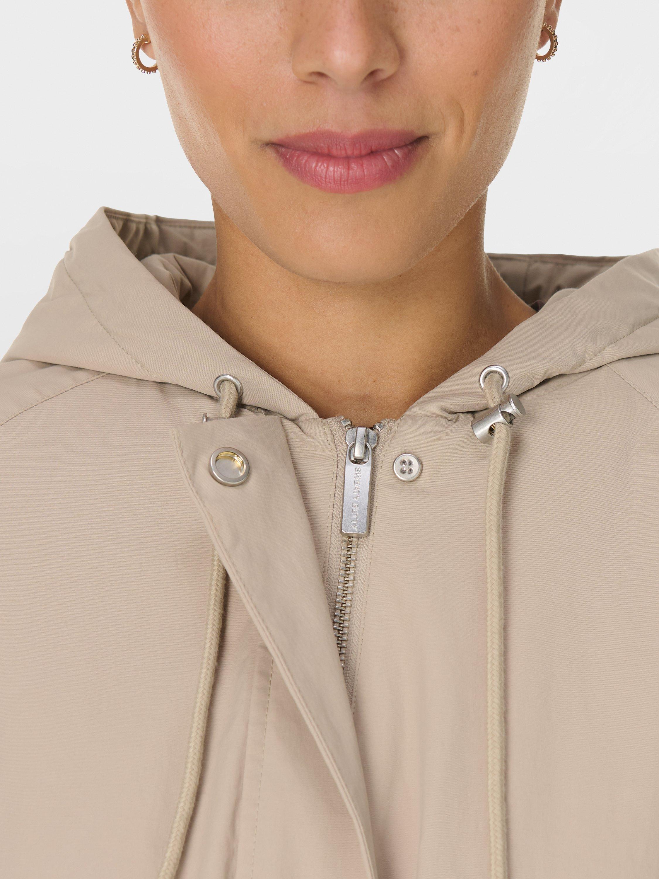 Sweaty Betty Swing Parka Coat, Duskbeige