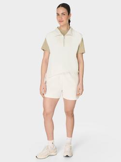 Sweaty Betty Sand Wash CloudWeight Shorts - view 2, Beige