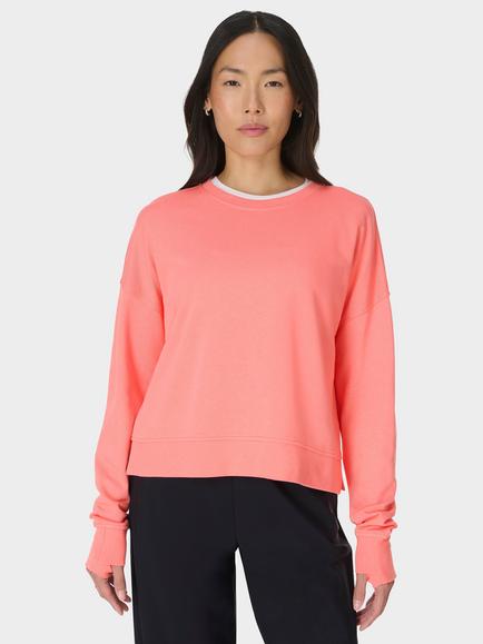 Sweaty Betty After Class Cropped Sweatshirt, Melon