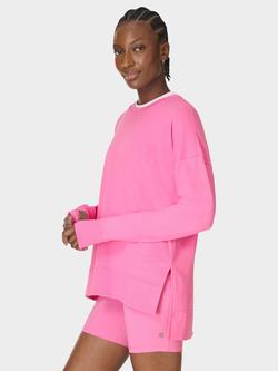 Sweaty Betty After Class Longline Sweatshirt, Guava, Guava