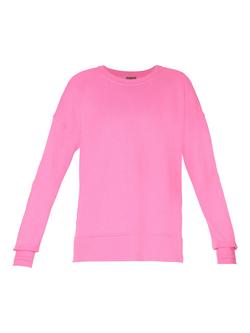 Sweaty Betty After Class Longline Sweatshirt, Guava - view 2, Guava