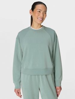 Sweaty Betty Sand Wash Rib Mix Sweatshirt, Green, Green