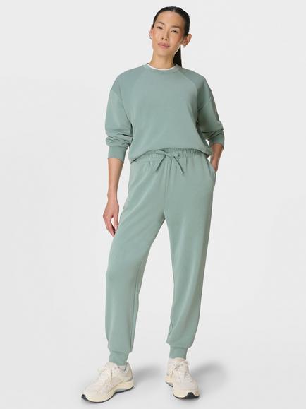 Sweaty Betty Sand Wash Rib Mix Sweatshirt, Green - view 2, Green