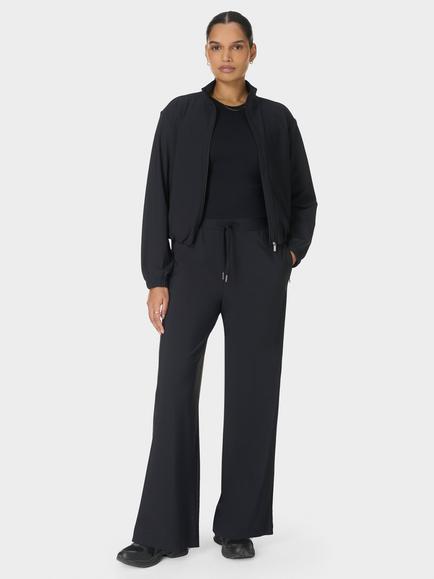 Sweaty Betty Explorer Side Tape Zip Through Midlayer, Black - view 2, Black