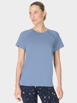 Sweaty Betty Athlete Featherweight Seamless T-Shirt, Blue, Blue