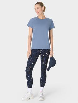 Sweaty Betty Athlete Featherweight Seamless T-Shirt, Blue - view 2, Blue
