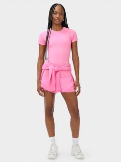 Sweaty Betty Athlete Seamless Workout T-Shirt, Guava Pink - view 2, Guava Pink