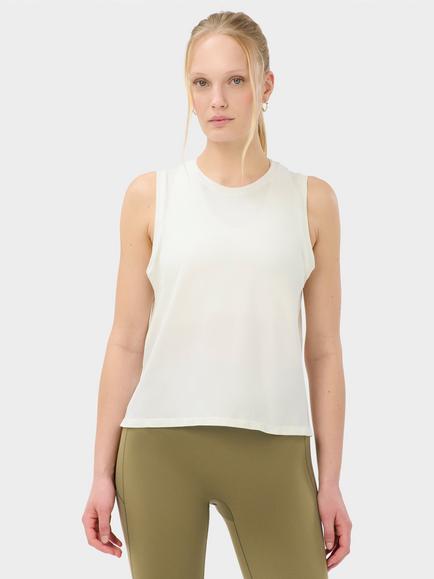 Sweaty Betty Athlete Featherweight Seamless Muscle Tank Top, White, White