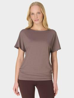Sweaty Betty Unwind Cooling Yoga T-Shirt, Brown, Brown