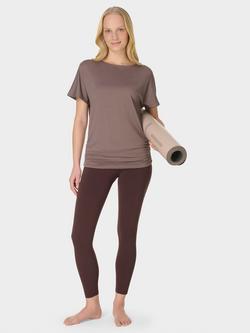 Sweaty Betty Unwind Cooling Yoga T-Shirt, Brown - view 2, Brown