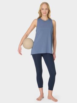 Sweaty Betty Soft Flow Studio Longline Vest Top, Blue, Blue