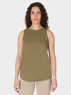 Sweaty Betty Soft Flow Studio Open Back Tank Top, Green