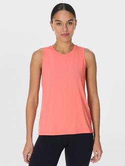 Sweaty Betty Soft Flow Studio Vest Top, Melon, Melon