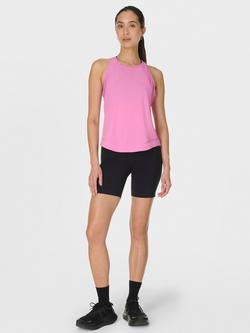 Sweaty Betty Breathe Easy Mesh Run Vest Top, Pink - view 2, Pink