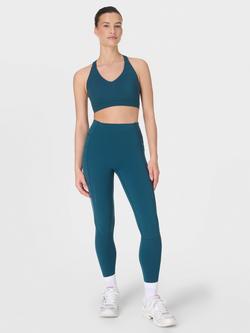 Sweaty Betty Power Pulse Sports Bra, Deep Green - view 2, Deep Green