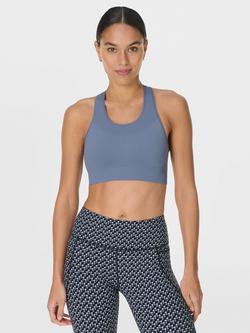 Sweaty Betty Stamina Seamless Sports Bra, Blue, Blue
