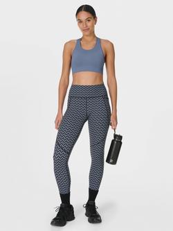 Sweaty Betty Stamina Seamless Sports Bra, Blue - view 2, Blue